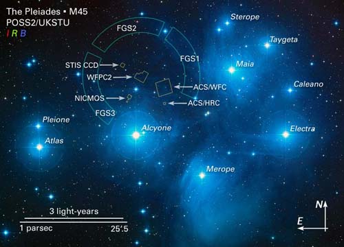 Pleiaderna (M45)