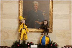 Curious George i Vita Huset under Bushregimen