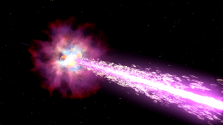 Gammastrålningsutbrott från stjärna